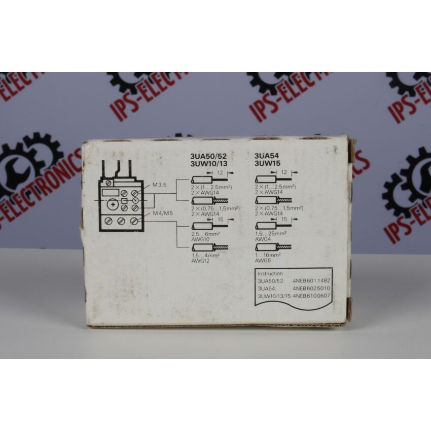 3UA5 3UW1 (3UA52 00-1E) (2.5 - 4 A)