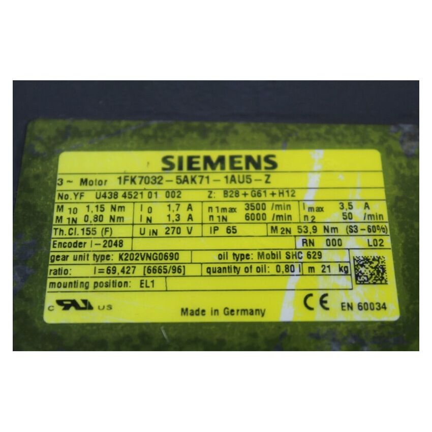 1FK7032-5AK71-1AU5-Z Z:B28+G61+H12