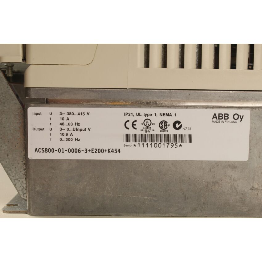ACS800-01-0006-3+E200+K454