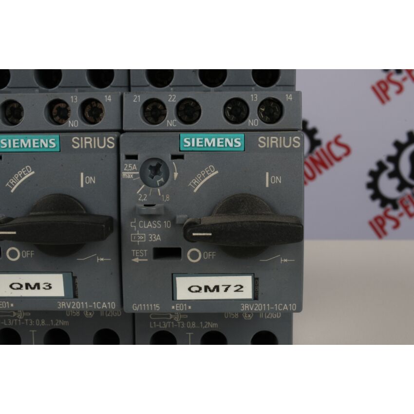 3RV2011-1CA10 QM71/QM7/QM73/GM3/QM72 33A (5x BUNDLE)