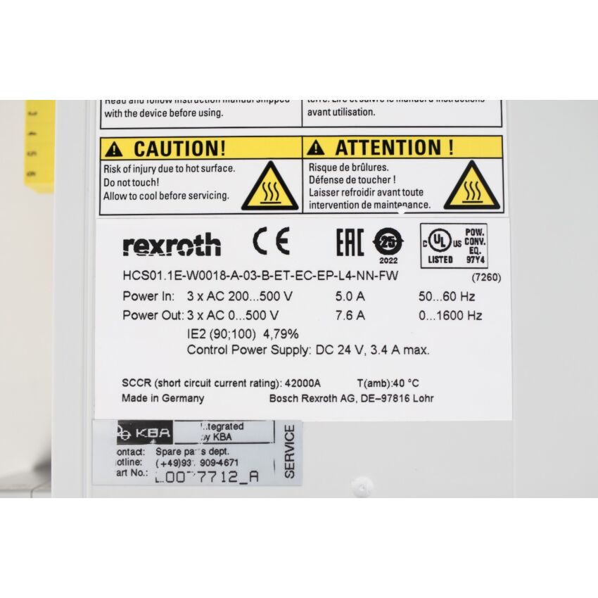 HCS01.1E-W0018-A-03-B-ET-EC-EP-L4-NN-FW R911378004