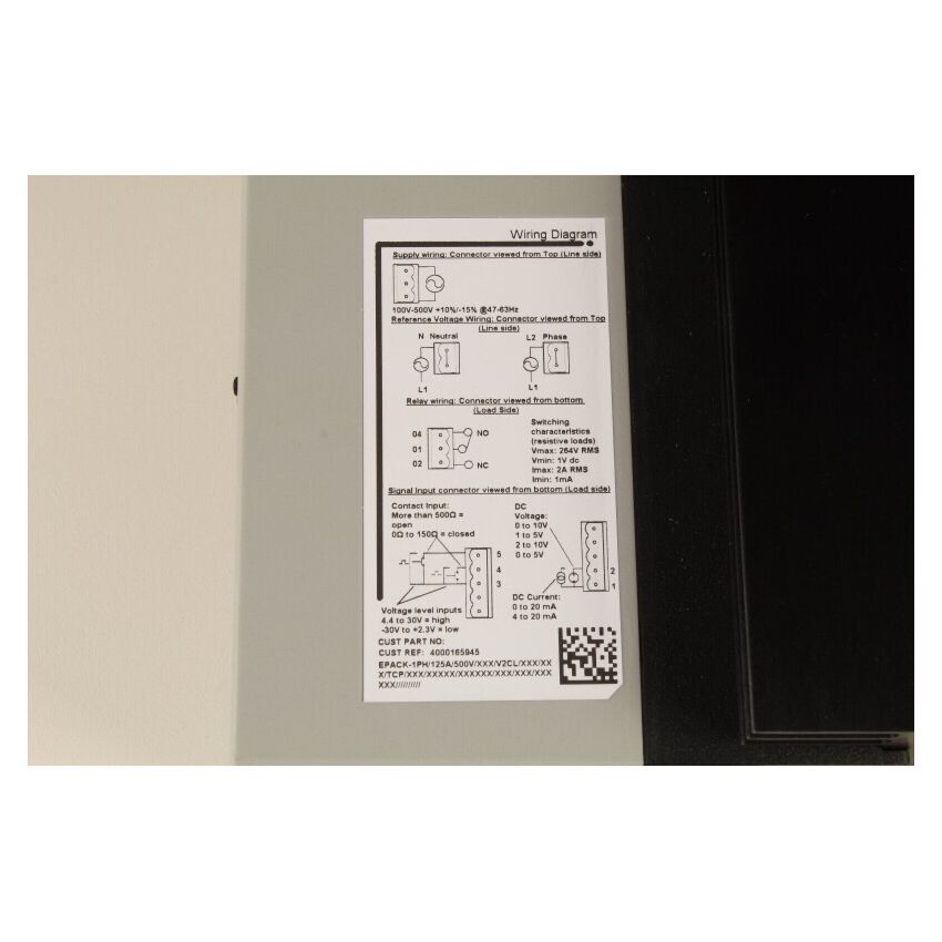 EPACK-1PH/125A/500V/XXX/V2CL/XXX/XXX/TCP