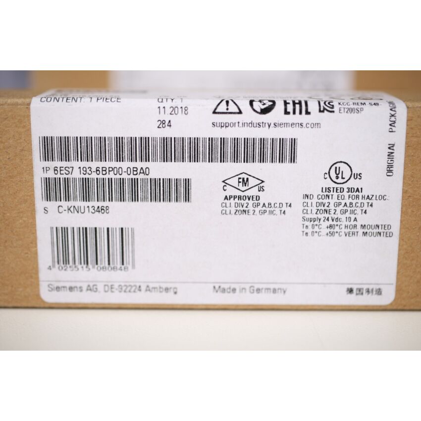 6ES7193-6BP00-0BA0