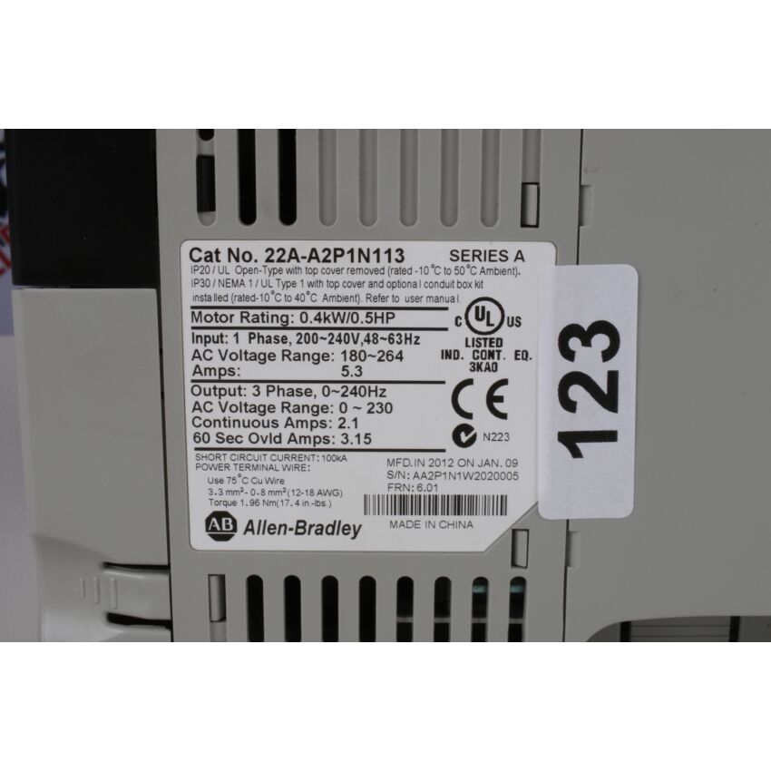 POWERFLEX 22A-A2P1N113 (123)