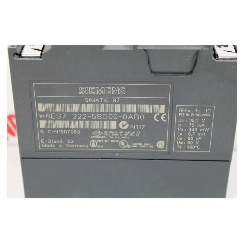 5x Simatic S7 1P 6ES7-322-5SD00-0AB0