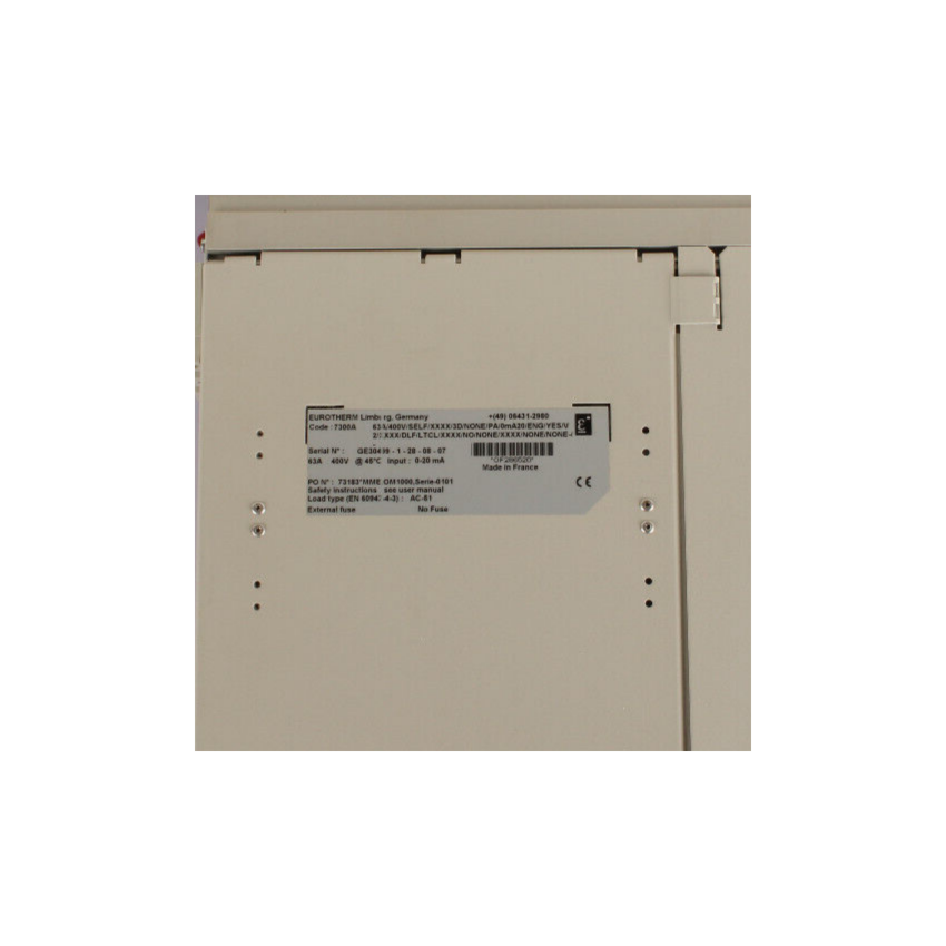 7300A/63A/400V/SELF/XXXX/3D/NONE/PA/0mA20/ENG/YES/V