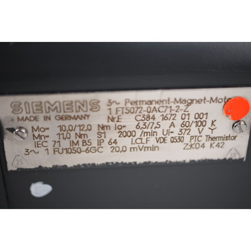 1FT5072-0AC71-2-Z Z:K04 K42 (ORANGE)