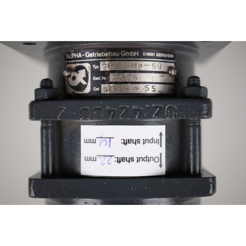 SP75-M2-50 (output 22mm & input 14mm) 