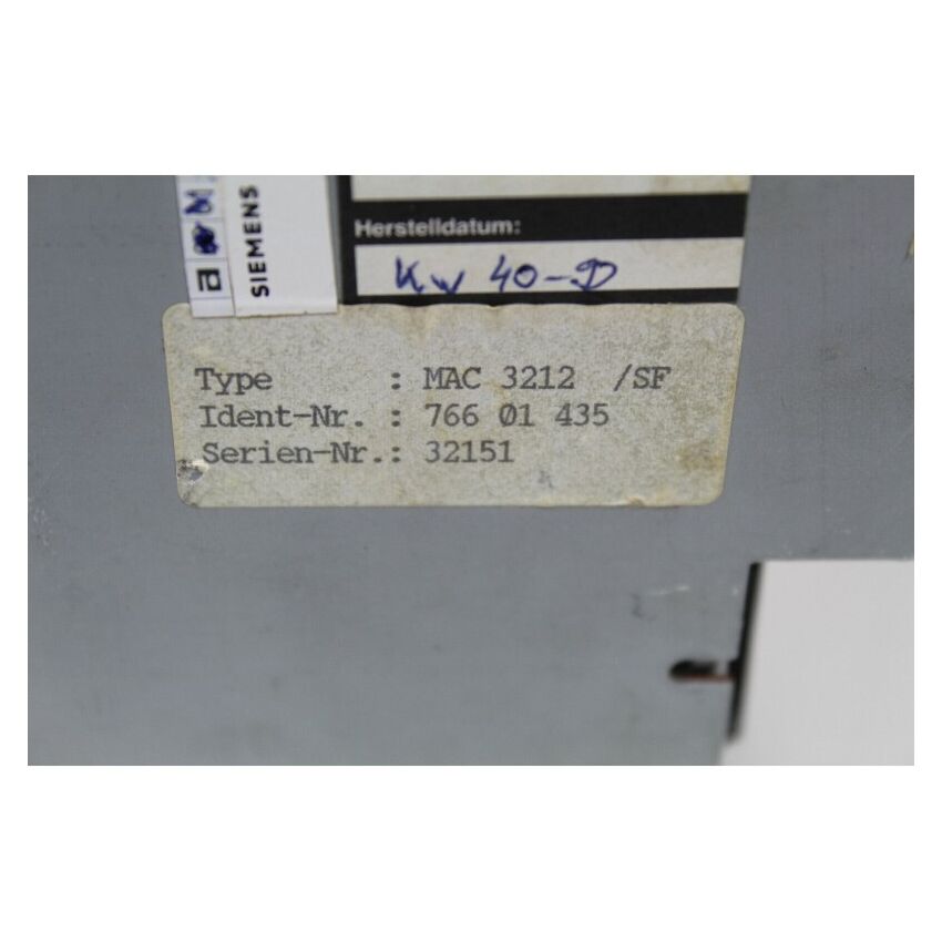 Sinumerik 6FC4600-0AR50 MAC3212 /SF