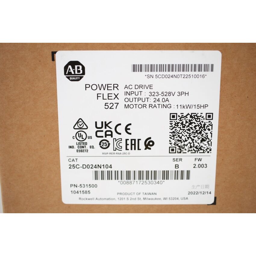 POWER FLEX 527 25C-D024N104 SER.B