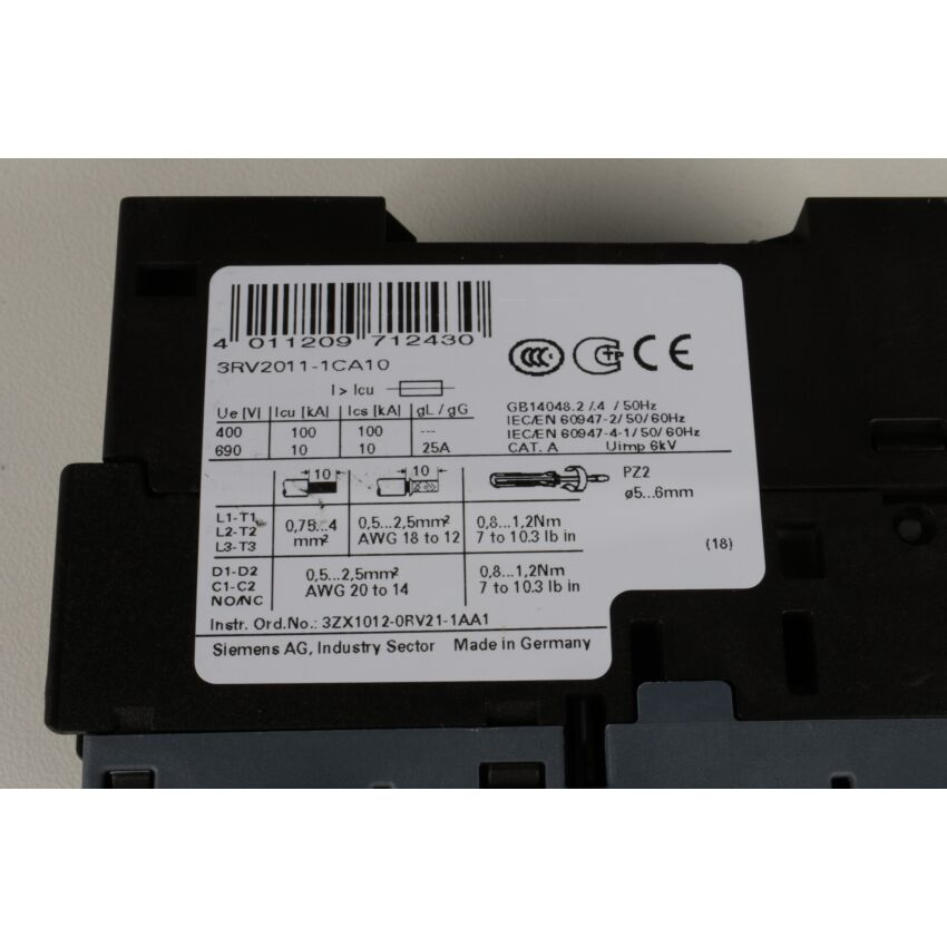 3RV2011-1CA10 QM71/QM7/QM73/GM3/QM72 33A (5x BUNDLE)