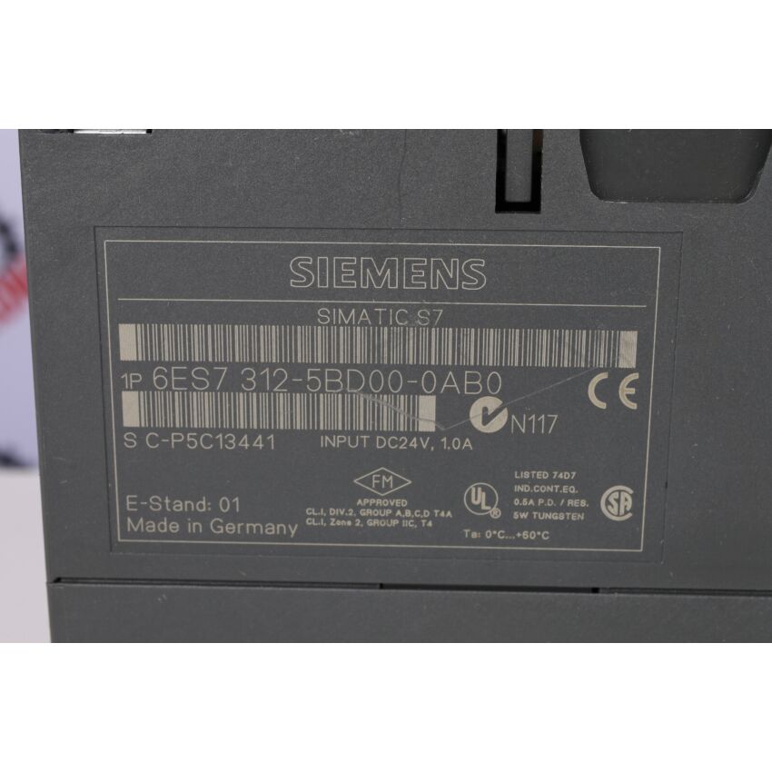 SIMATIC S7-300 1P 6ES7 312-5BD00-0AB0