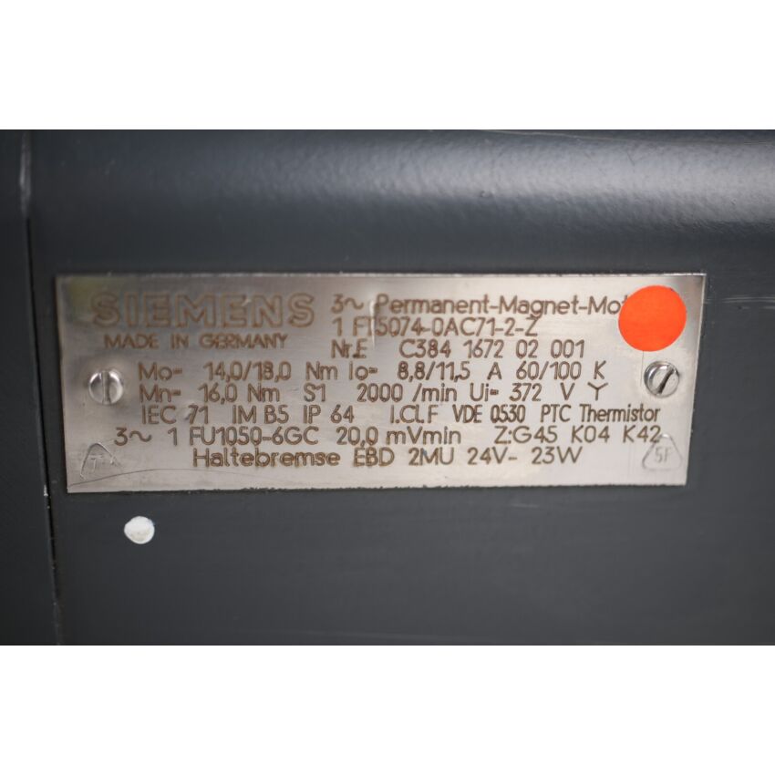 1FT5074-0AC71-2-Z Z:G45 K04 K42