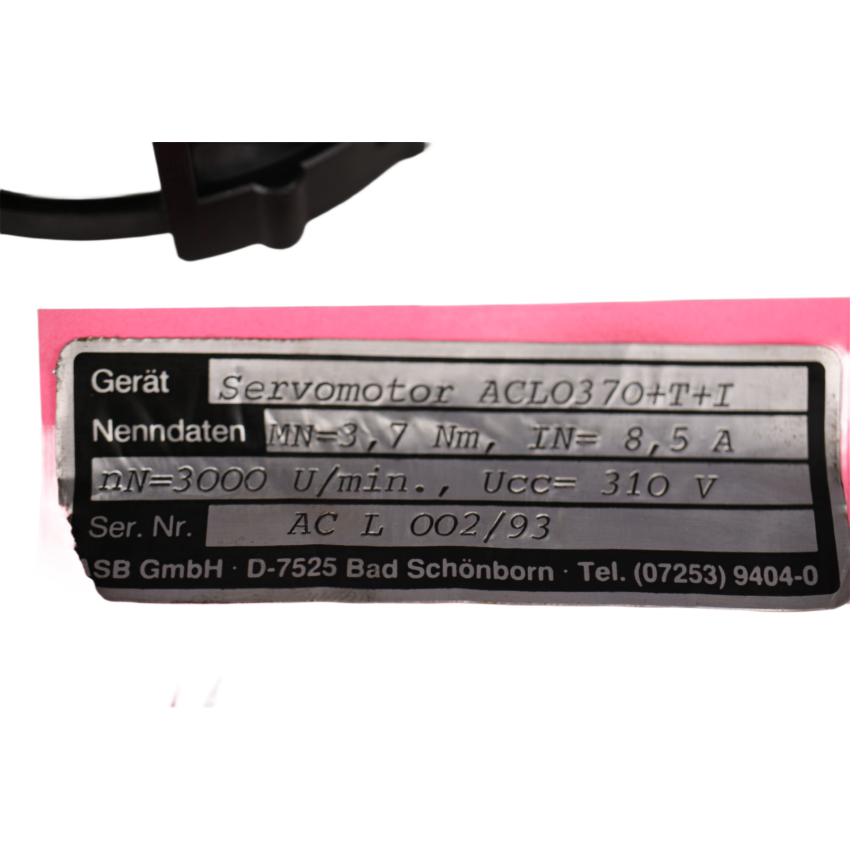 FROM MOTOR EUROTHERM ACL0370+T+I RL61.0