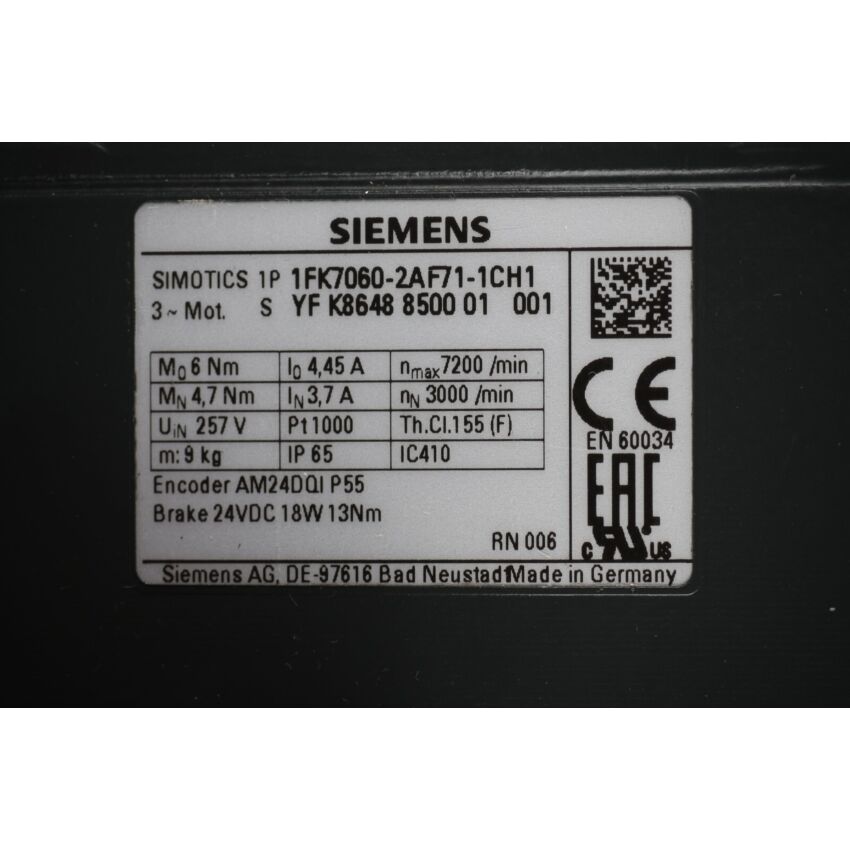 SIMOTICS 1FK7060-2AF71-1CH1