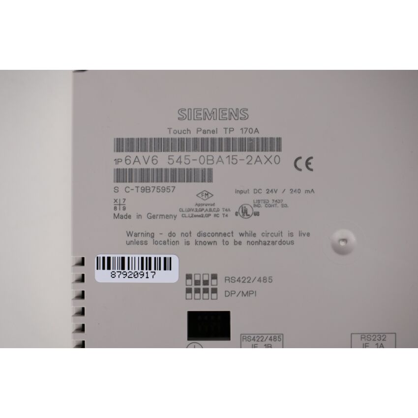 6AV6 545-0BA15-2AX0
