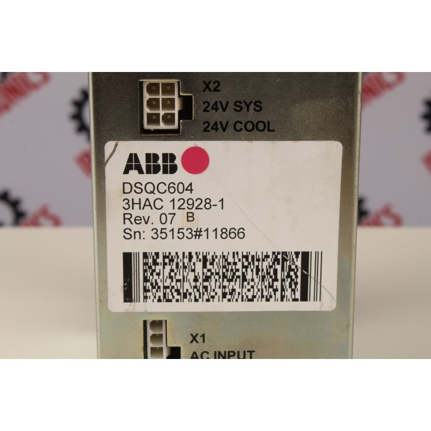 DSQC604 3HAC 12928-1 REV. 07B (PBSE1027)