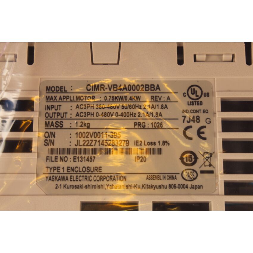 CIMR-VB4A0002BBA / CIMR-VZ4A0002BAA