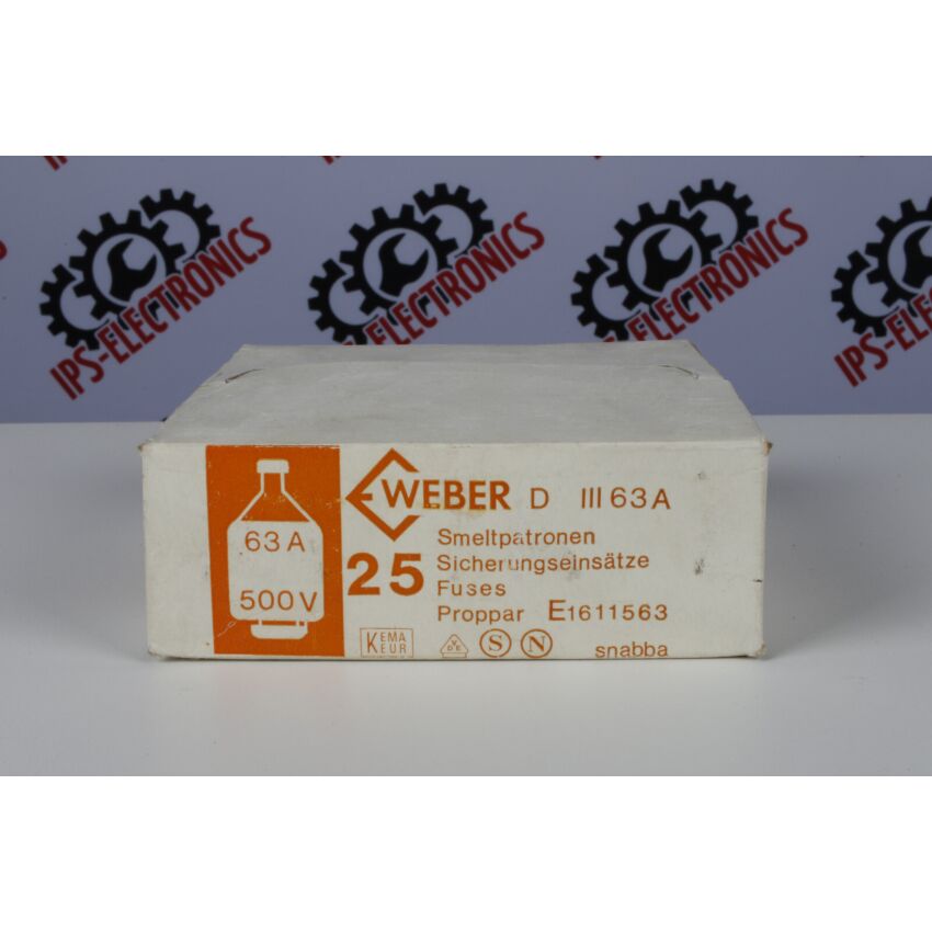 D 111 63 AMP 500 VOLT (25 pieces)