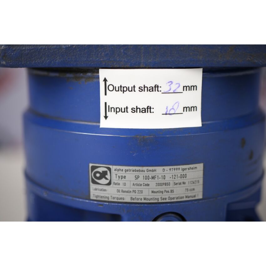 SP-100-MF1-10 -121-000 i= 10 (output 32mm & input 18mm)