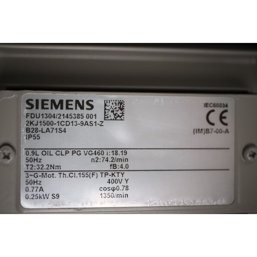 2KJ1500-1CD13-9AS1-Z (FDU1304/2145385-001) (I=18.19)