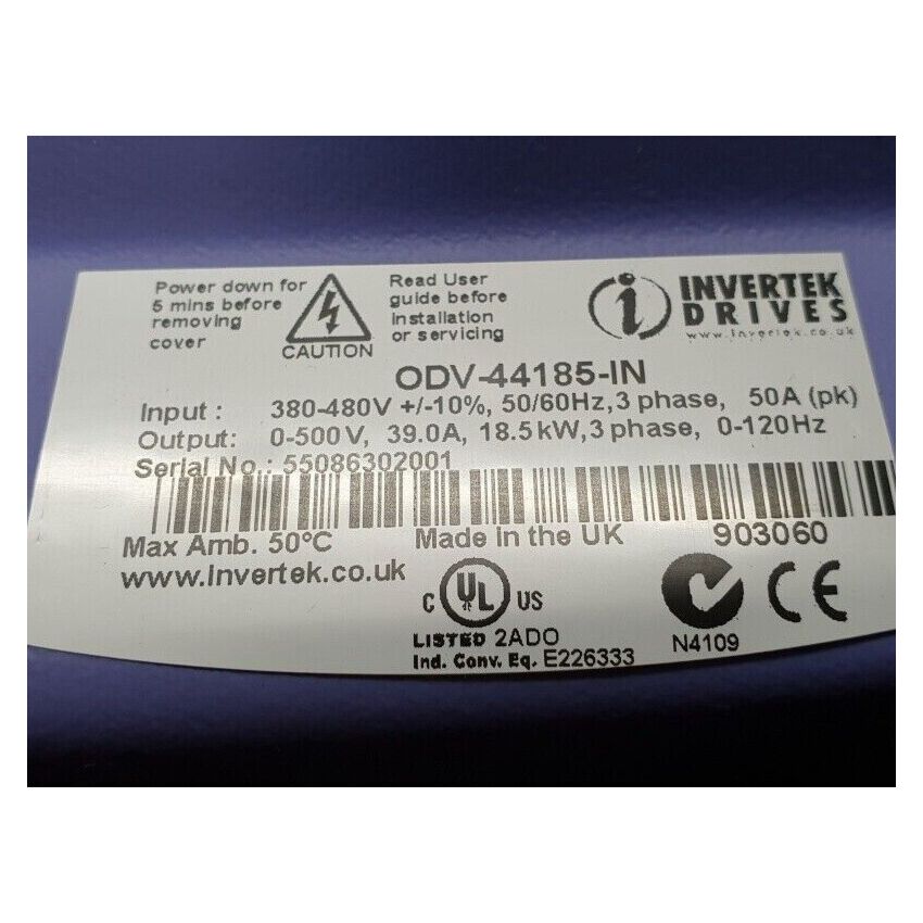 Optidrive VTC ODV-44185-IN - 18,5 KW