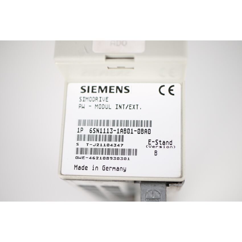 SIMODRIVE 1P 6SN1113-1AB01-0BA0 (VERSION:B) 