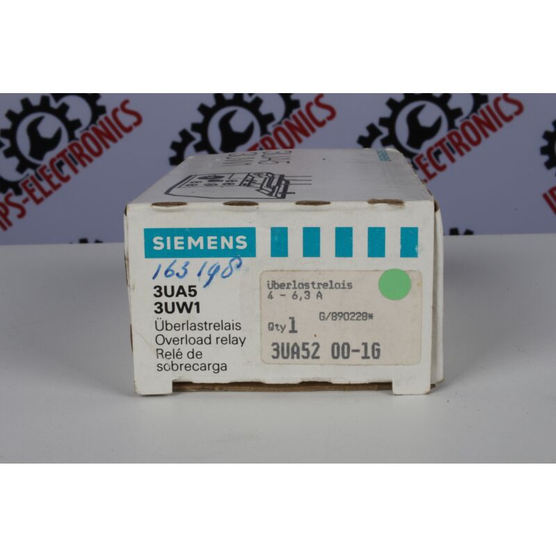 3UA5 3UW1 (3UA52 001G) (GREEN) (4 - 6.3 A)